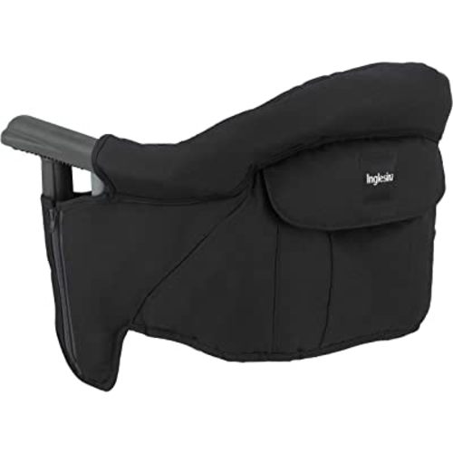 Inglesina Fast Table Chair - Award-Winning Convenient Baby High Chair - Use at Most Tables or Restaurants Without Leaving Scratches {Black}