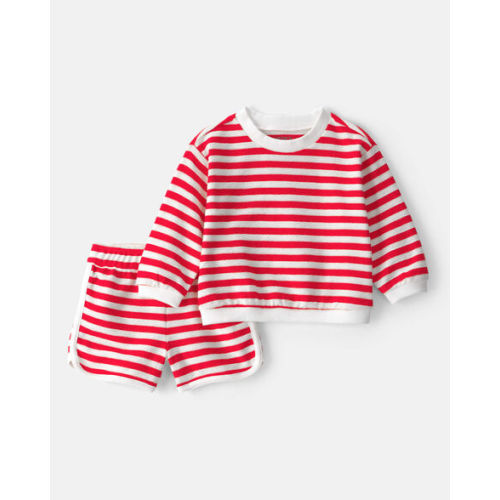 Baby 2-Piece Top & Short Set - Red | Carter's