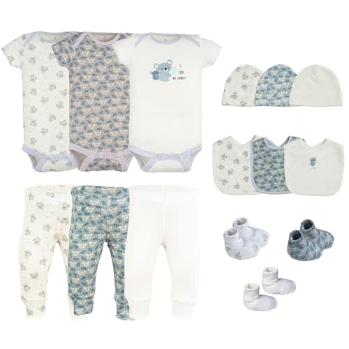 Little Peaches Baby Boy Clothes & Accessories Set – Newborn Essentials Gift – Fits 6 to 9 Months