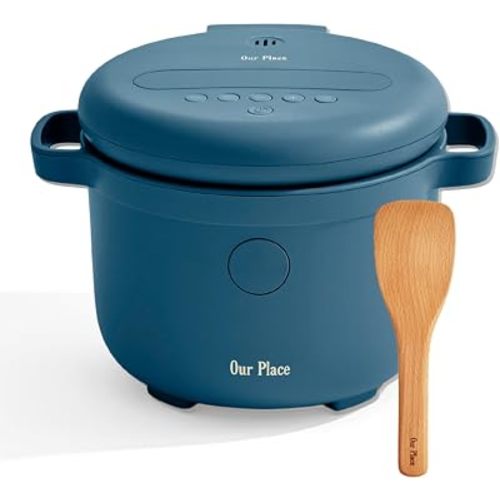 Our Place Rice Cooker, Compact 6-Cup Ceramic Nonstick Rice & Grain Cooker