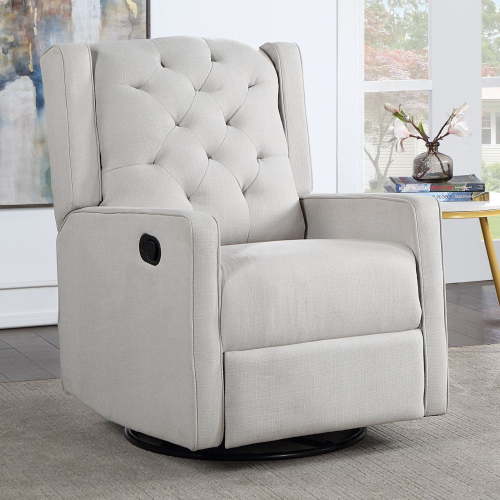 AFG Ava Manual Swivel Glider Recliner, Gray