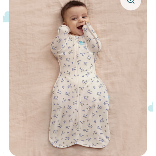 Swaddle Up™ 1.0 TOG Cotton Jacaranda Meadow