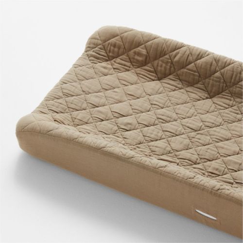 Supersoft Pampas Ivory Organic Cotton Gauze Baby Changing Pad Cover