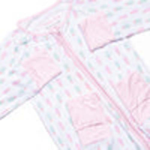 Pastel Pops Bamboo Zippy Pajama, Pink – Stitchy Fish