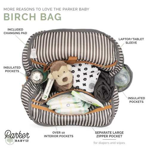Neutral Diaper Backpack with Changing Pad | Parker Baby Co.