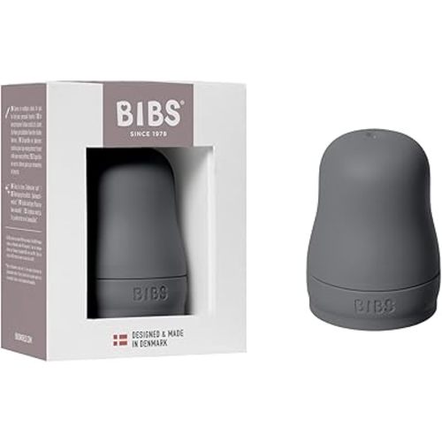 BIBS Bottle Cap Set - BPA-Free, Dishwasher Safe, Customizable Colors, Includes Cap, Milk Lock, and Screw Cap - Compatible with BIBS Bottles (Sold Separately) - Iron