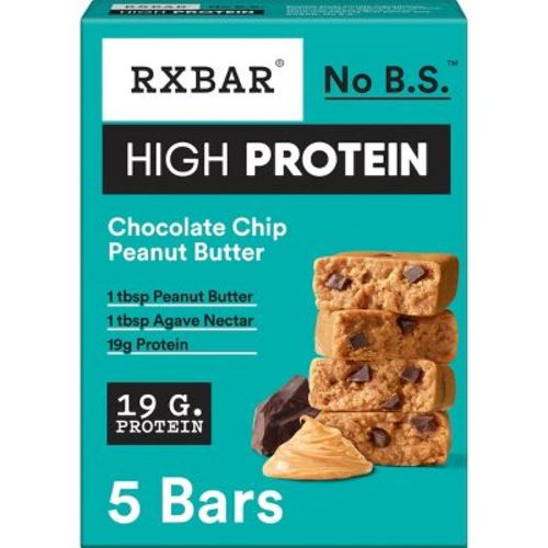 RXBAR High Protein Chocolate Chip Peanut Butter Protein Bars - 19g Protein - 10.5oz/5ct
