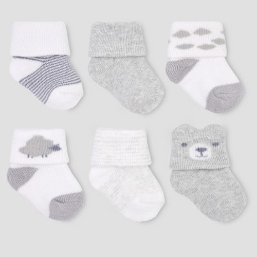 Baby Boys' 6pk Socks - Just One You® made by carter's 0-3M