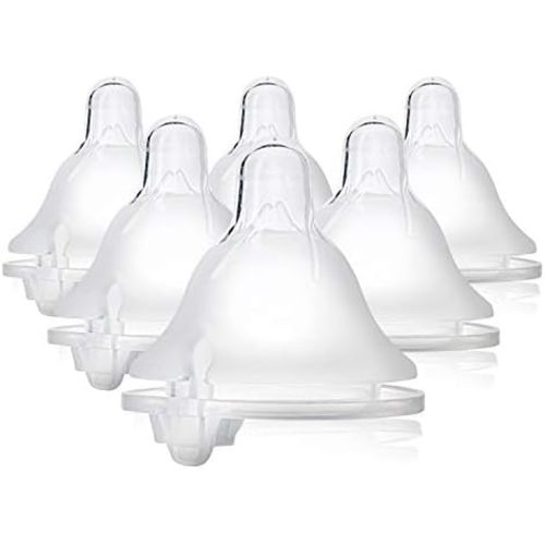 Evenflo Feeding Balance + Wide Neck BPA-Free Silicone Medium Flow Baby Bottle Nipple - 3 Months+, 6ct