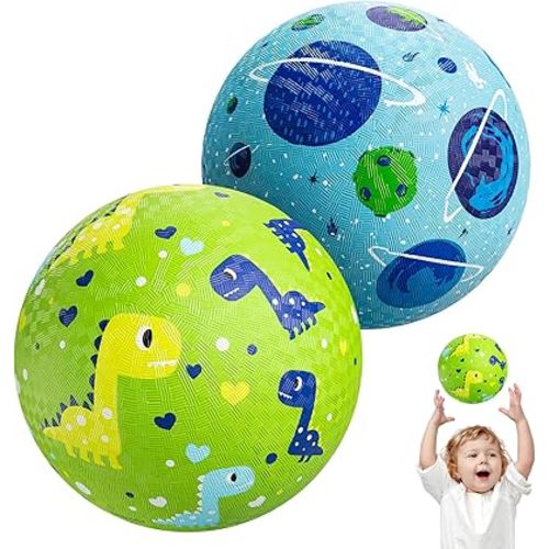 Ball for Little Kids 3 Years Old, 2 Pack 6/8.5 inch Playground Ball