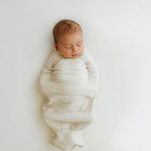 Bamboo Blend Beige Swaddle Sleep Sack – Swaddelini