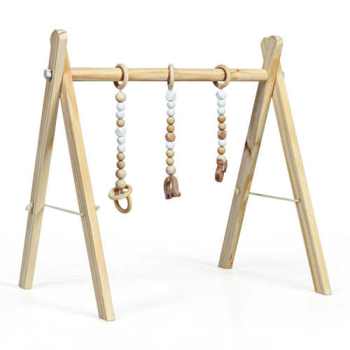 Wooden Activity Gym - Natural