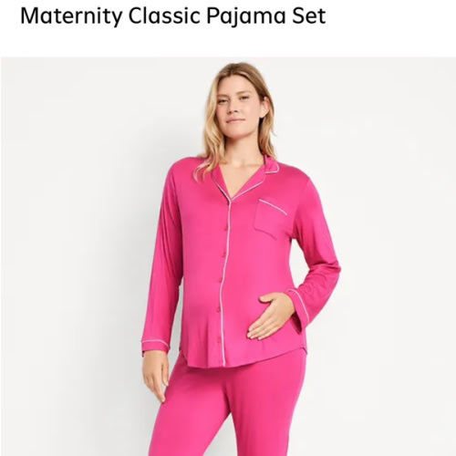 Maternity Classic Pajama Set | Old Navy