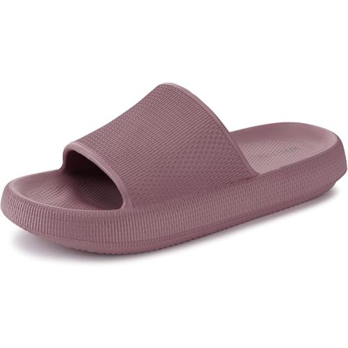 WHITIN Slippers for Women Non Slip | Cushioned Thick Sole Slides | Quick Drying Bathroom Sandals