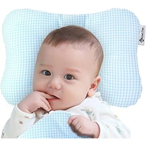 Soft Hypoallergenic Baby Head & Neck Support Organic Cotton Cover Machine Washable (Marble Grey)