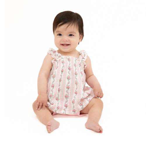 Winding Roses Stripe - Ruffly Strap Top and Bike Short – Angel Dear
