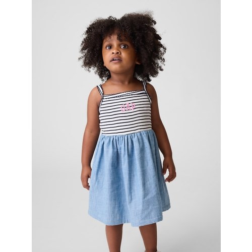 Baby & Toddler Mixed Media Apron Dress