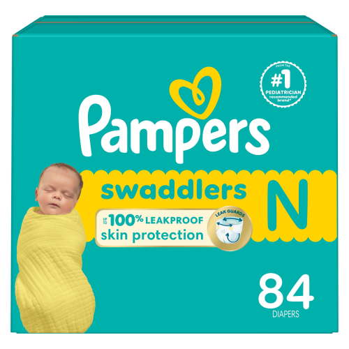 Pampers Swaddlers Diapers - Super Pack, Sizes NB-7, 84-44 Count - Walmart.ca