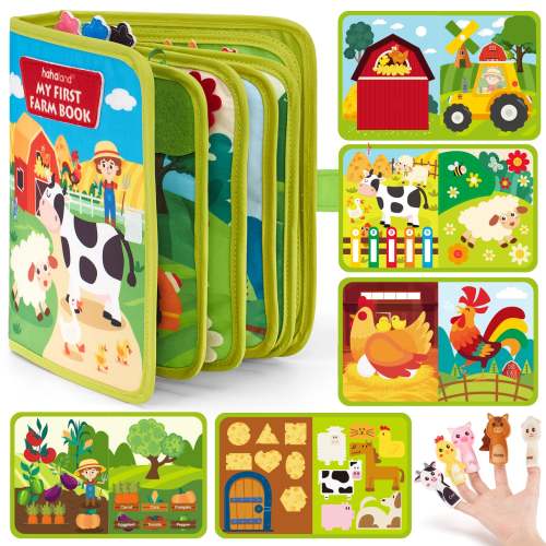 Montessori Farm Busy Book for Toddlers 1-3