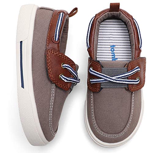 tombik Toddler Boys & Girls Boat Shoes Kids Canvas Sneakers (Toddler/Little Kid)