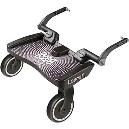 Lascal BuggyBoard Maxi Universal Stroller Board, Fits Strollers Including UPPAbaby, Baby Jogger, Bugaboo, No Need for a Double Stroller for Infant and Toddler, Max Weight 66 lbs, Black