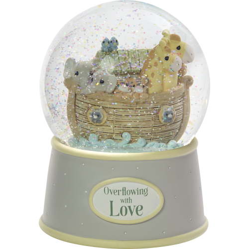 Precious Moments Overflowing with Love Noah's Ark Musical Snow Globe, Count 1