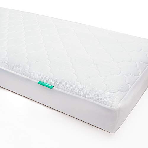 Newton Baby Waterproof Crib Mattress Pad | Ultra-Breathable Quilted Layer for Comfort & Universal Fitted Skirt for Secure Fit | Machine Washable | Crib Mattress Protector Pad Waterproof, 1 Pack