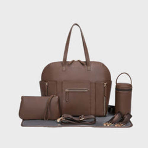 Chic Convertible Diaper Bag - Backpack to Tote - Best Designer Baby Bag - Vegan Leather - Hannah and Henry