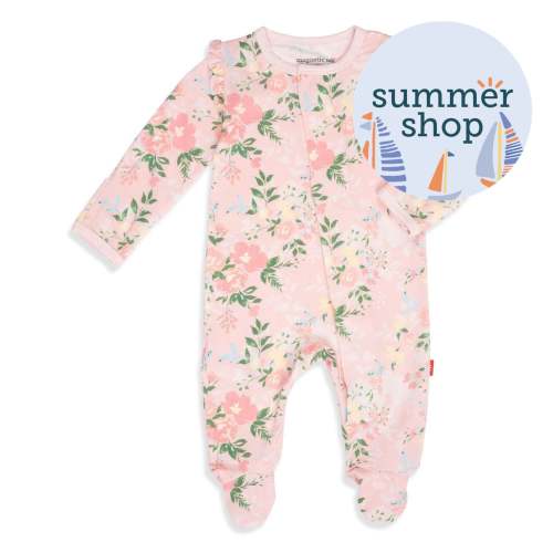 Ainslee Modal Ruffle Magnetic Parent Favorite Footie