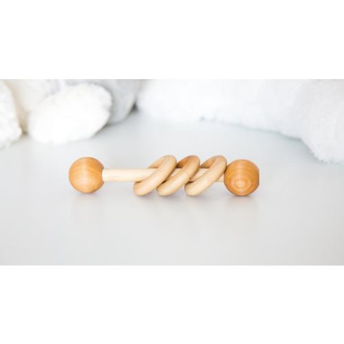 Infant Rattle, Montessori Rattle, Wooden Rattle, Organic Baby Toy, Wooden Baby Toy, Wood Baby Rattle, Baby Shower Gift