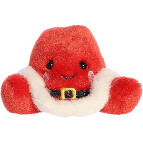 Aurora Palm Pals 5" Santa Cowboy Hat Festive Plush