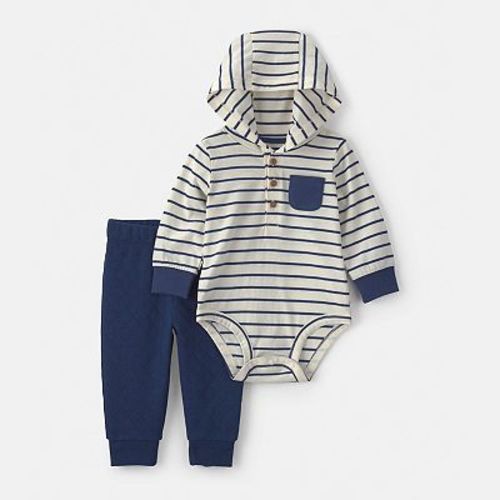 Baby Boy Carter's 2-Piece Striped Long-Sleeve Bodysuit & Pant Set
