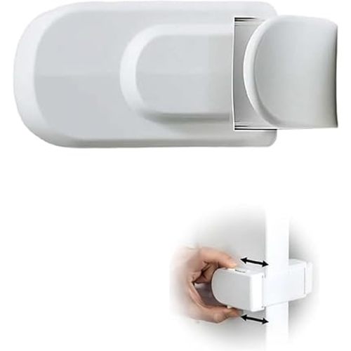 The Snap-On Door Lock Kids Can't Reach or Defeat - No Tools or Adhesives Required, Child Proof Door Lock, Simple Install, Damage-Free Security for Child, Cats & Dogs