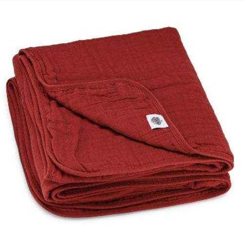 Parker Baby Co. Cotton Muslin Blanket - Crimson