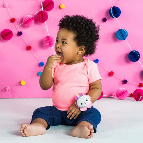 Bright Starts Rattle & Teethe Wrist Pals Toy - Unicorn & Llama