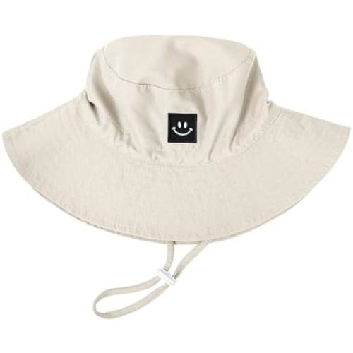 Baby Toddler Sun Hat,Kids Summer UPF 50+ Foldable Beach Bucket Hat for Boys Girls Children