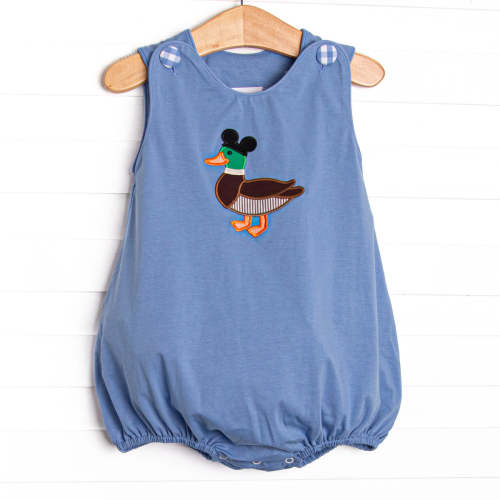 Main Street Mallard Applique Bubble, Blue – Stitchy Fish