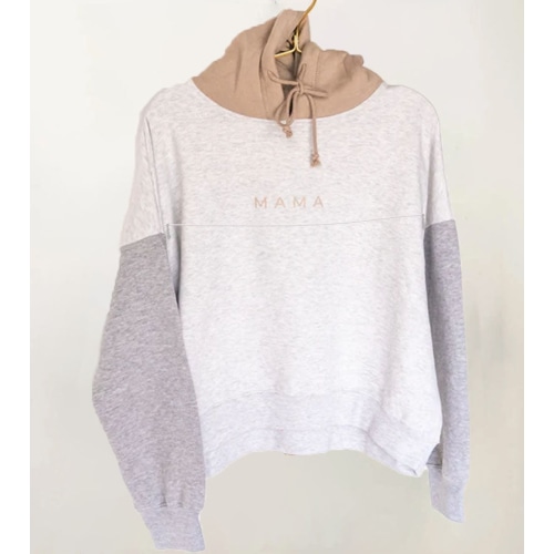 Mama Colorblock Cropped Nursing Hoodie – Giftifymama
