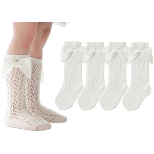 Toddler Baby Girls Knee High Stocking Long Cotton Dress Socks 0-5Years