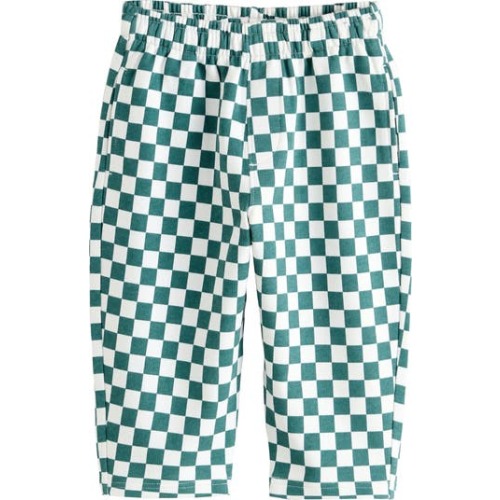 Kids' Check Knit Cotton Drawstring Pants, 12-18M
