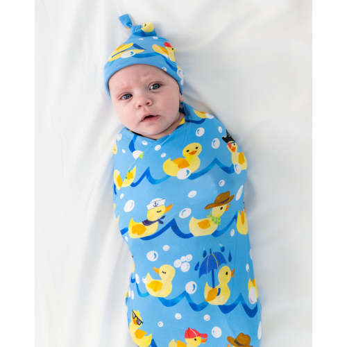 Splish Splash Swaddle & Hat Set – Little Sleepies