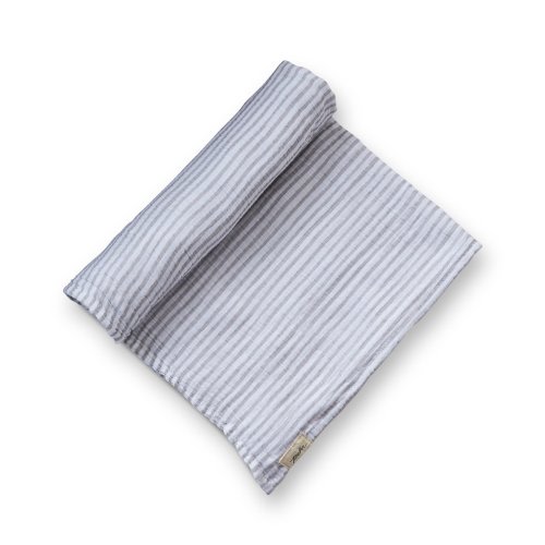 Striped Swaddles, Stripes Away Pebble Grey