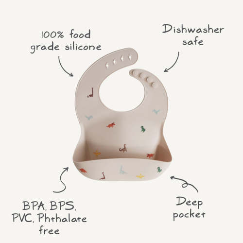 Mushie Silicone Baby Bib
