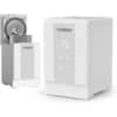 TURBRO 4L/1 Gal. 304 Stainless Steel Steam Humidifier w/Tank, Warm Mist, 500 mL/h Output, Dishwasher Safe, Easy to Clean, GLS04 GLS04