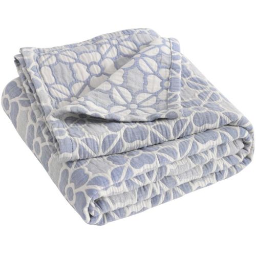 3 Layer Muslin Cotton Toddler Blanket, Super Soft and Warm Crib Blanket - NTBAY