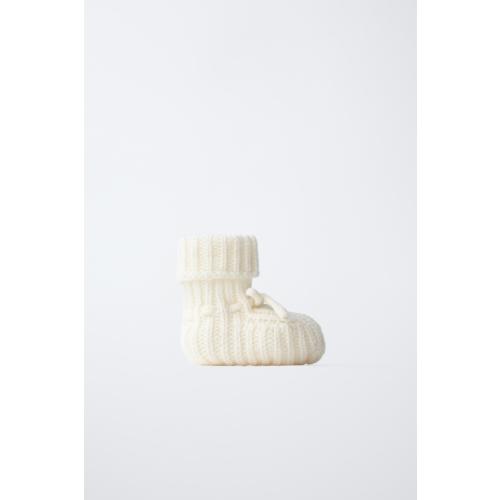 CASHMERE BOOTIES - Off White | ZARA United States