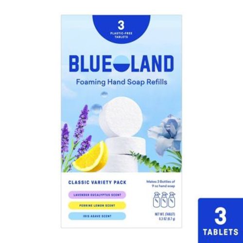 Blueland Hand Soap Refill Tablets - Classic Variety - 3ct/0.9oz: Alcohol-Free, Non-Toxic, Paraben-Free, Vegan
