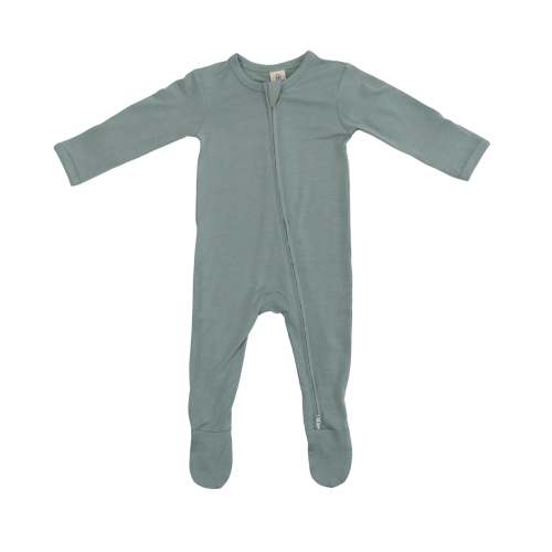 Zip Footie in Sea Grass
