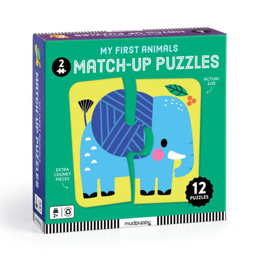My First Animals 2 Piece Match-up Puzzles – Mudpuppy