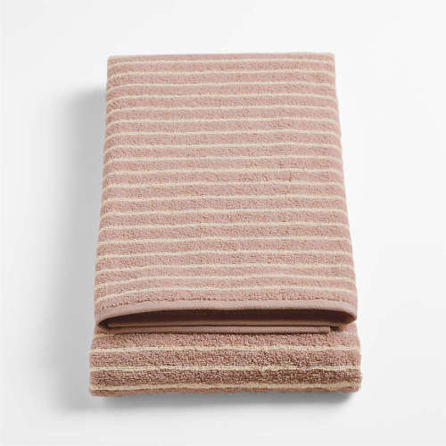 Turkish 100% Organic Cotton Breton Stripe Fair Lilac Kids Bath Towel